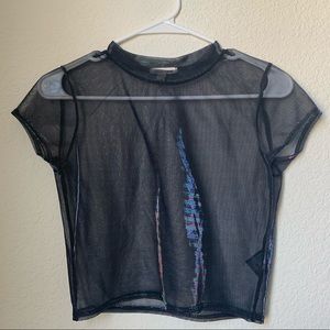 Silence + Noise Iridescent Crop Top